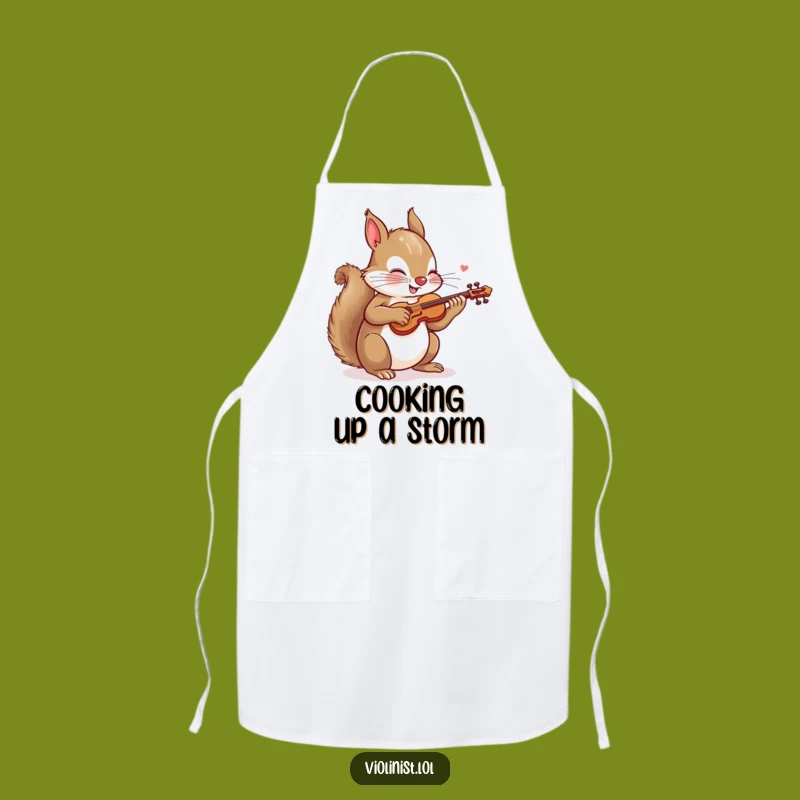 Funny Squirrel Apron: Energetic Chef's Soundtrack, Perfect Humorous Gift for Cooks