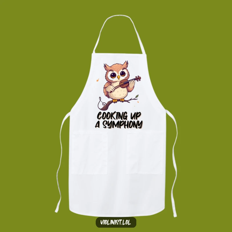 Funny Owl Apron: Wise Chef's Serenade, Perfect Humorous Gift for Cooks