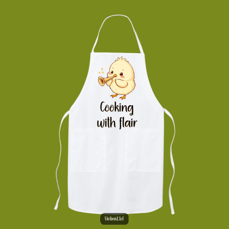 Funny Chick Apron: Kitchen Maestro - Tiny Trumpet Chef Gift