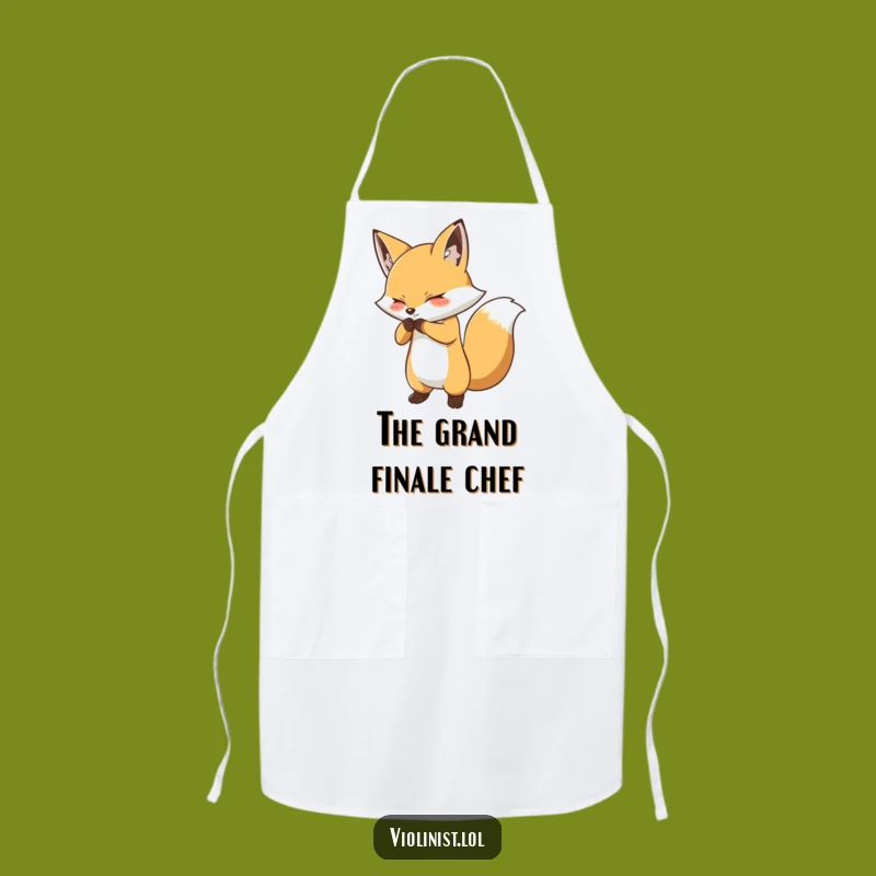 Funny Fox Bow Apron: Perform Culinary Magic with This Theatrical Chef's Wear