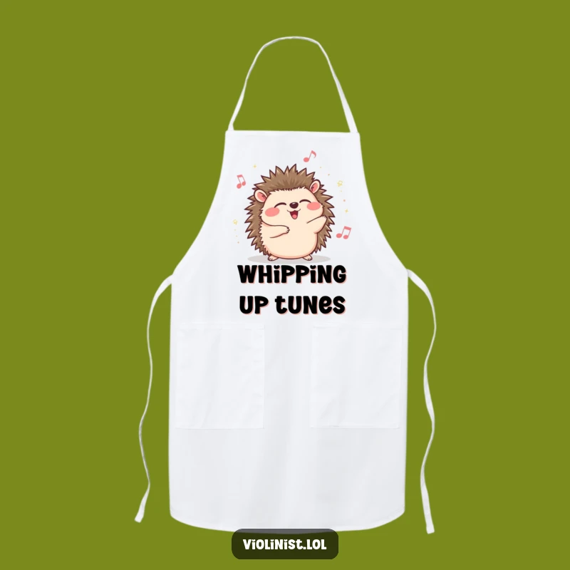 Funny Hedgehog Chef Apron: Cook with Musical Giggles