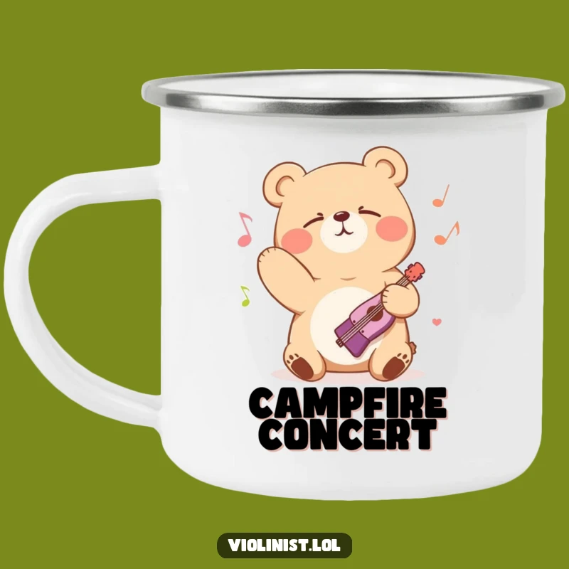 Funny Bear Campfire Mug: Brews for Bears Who Love Music