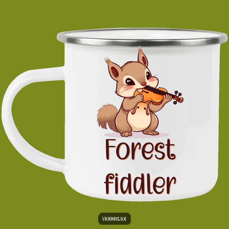 Funny Squirrel Violin Camping Mug: Adventure Musician Cup, Great Gift
