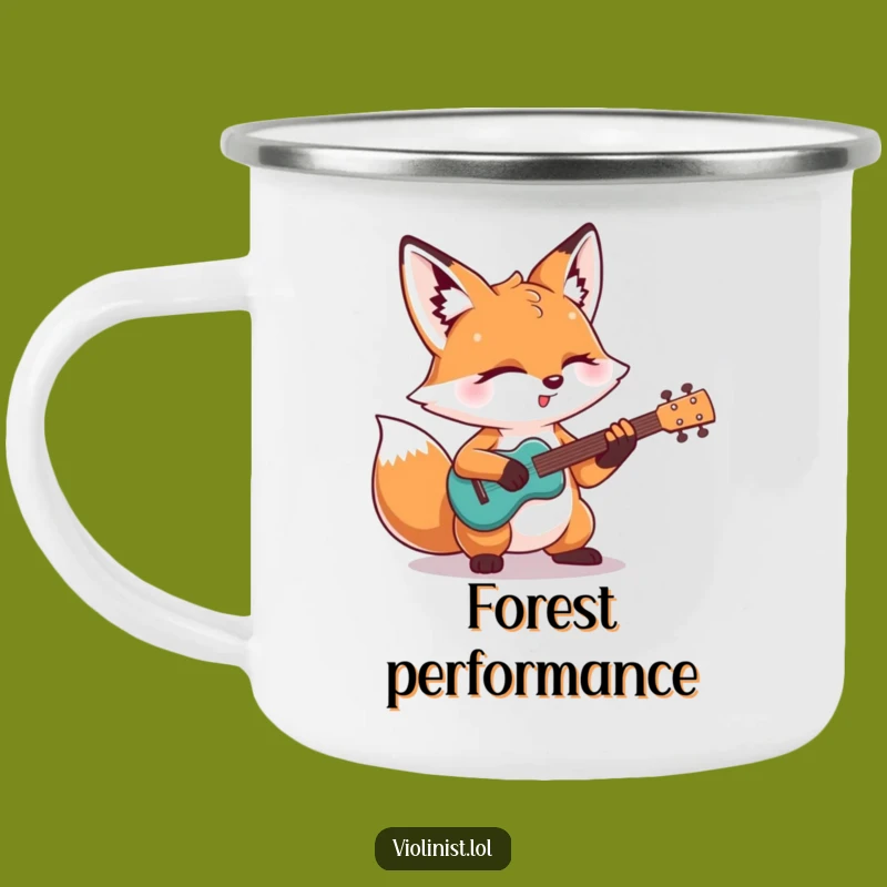 Funny Fox Campfire Mug: Solo Serenade Under the Stars, Hilarious Outdoor Gift