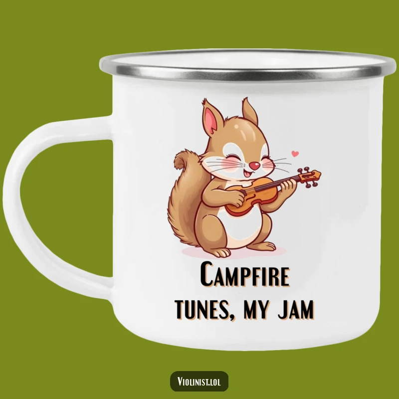 Funny Squirrel Camping Mug: Trailside Troubadour, Perfect Humorous Gift for Campers