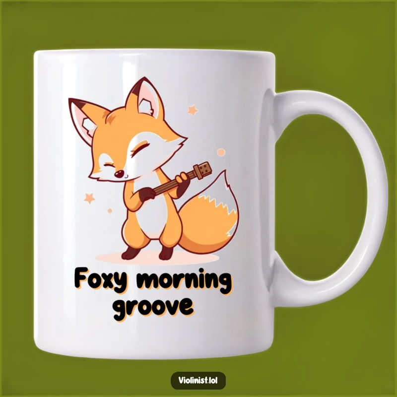 Funny Fox Rhythm Mug: Perfect Gift for Music Lovers with Groove
