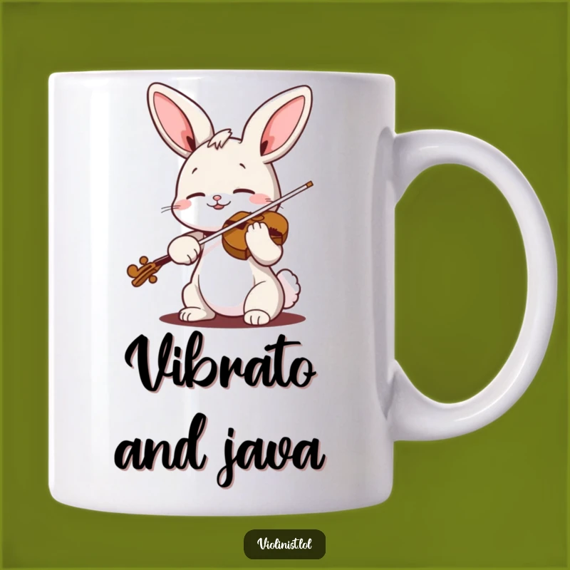 Funny Bunny Violinist Mug: A Joyful Gift for Music Lovers and Animal Enthusiasts