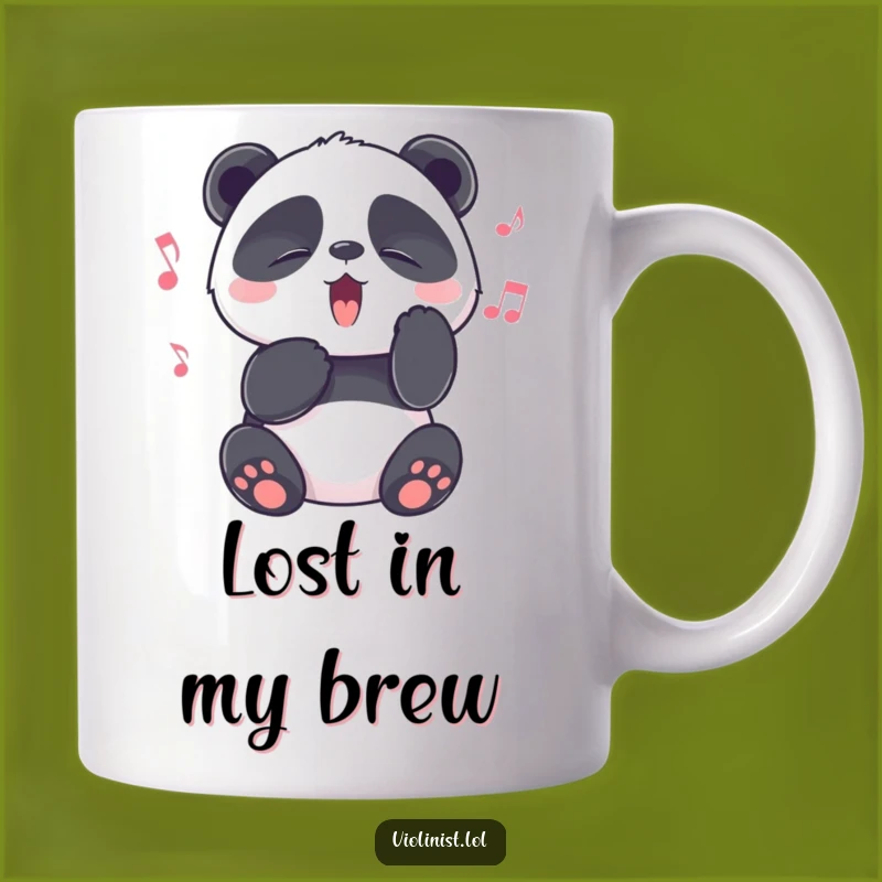 Funny Panda Music Lover Mug: Blissful Melody Gift