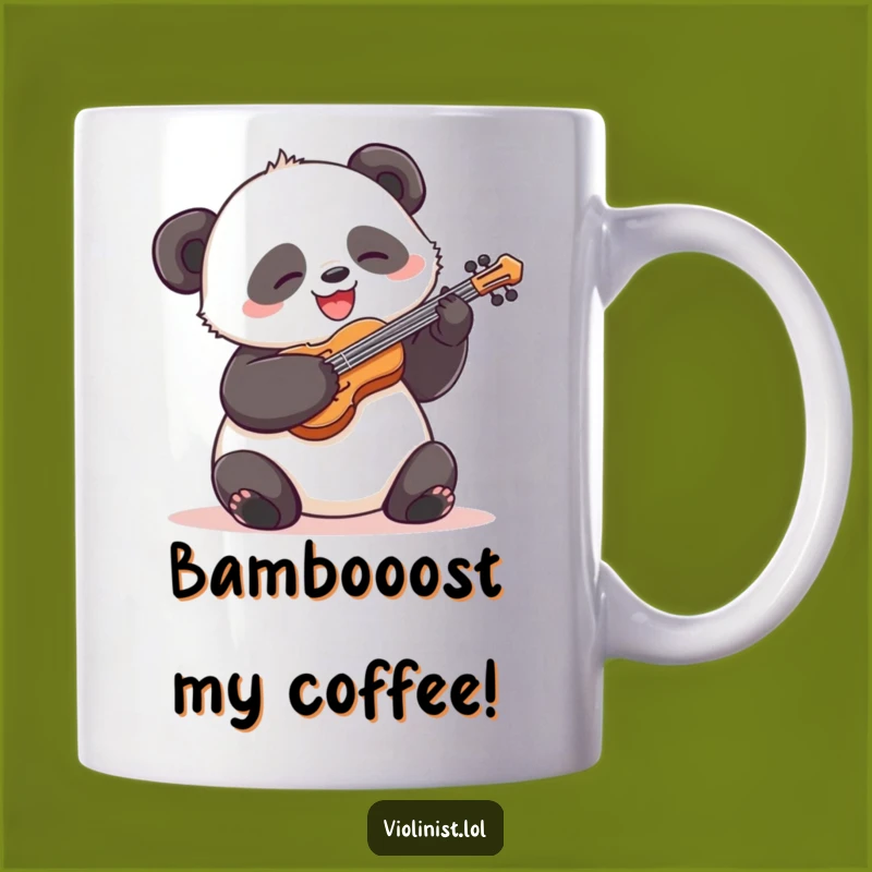 Funny Panda Violin Mug: Joyful Music Gift for Panda Lovers