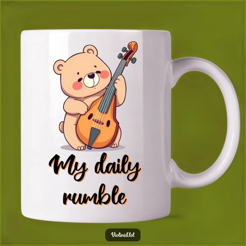 Funny Bear Cello Mug: Joyful Music for Big Bear Hugs!
