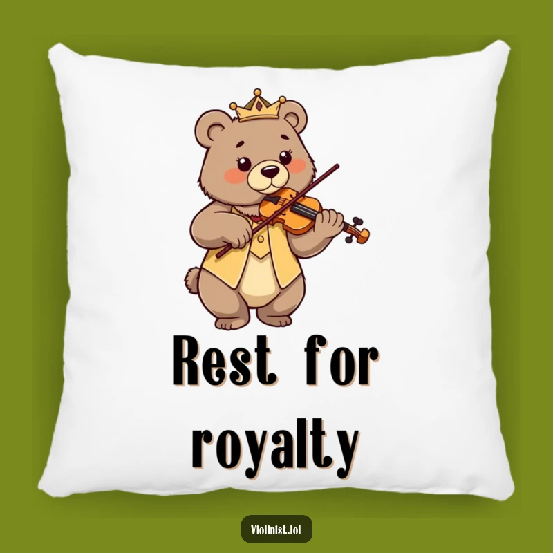 Funny Bear Violin Pillow: Relax in Dignified Comfort Funny Gift