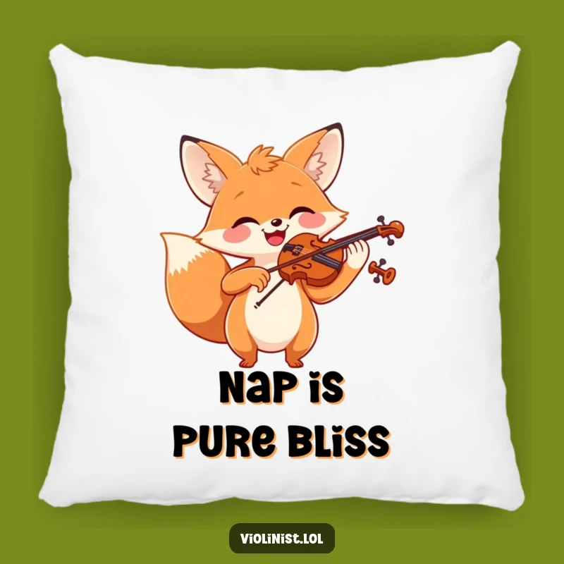 Funny Fox Violin Pillow: Snuggle Up with This Joyful Musician's Funny Gift
