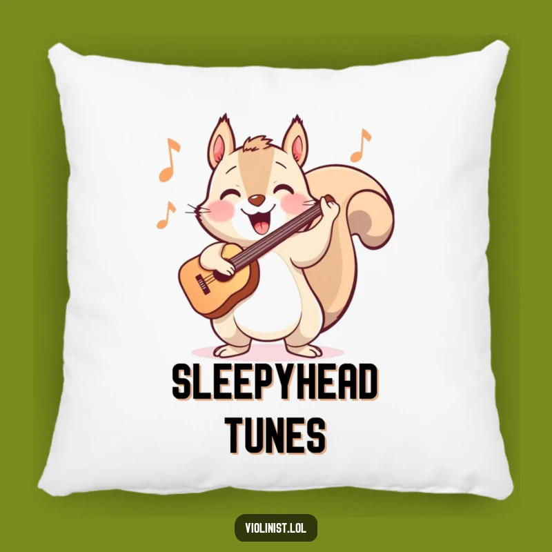 Funny Squirrel Violinist Pillow: Cozy Beats and Cheerful Tunes, Perfect Gift!