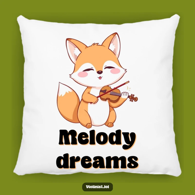 Funny Fox Violin Pillow: Add Enchanting Music to Your Decor, a Hilarious Gift