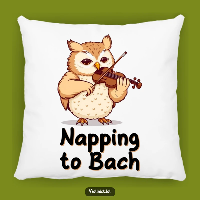 Funny Owl Maestro Pillow: Rest Your Head on Music