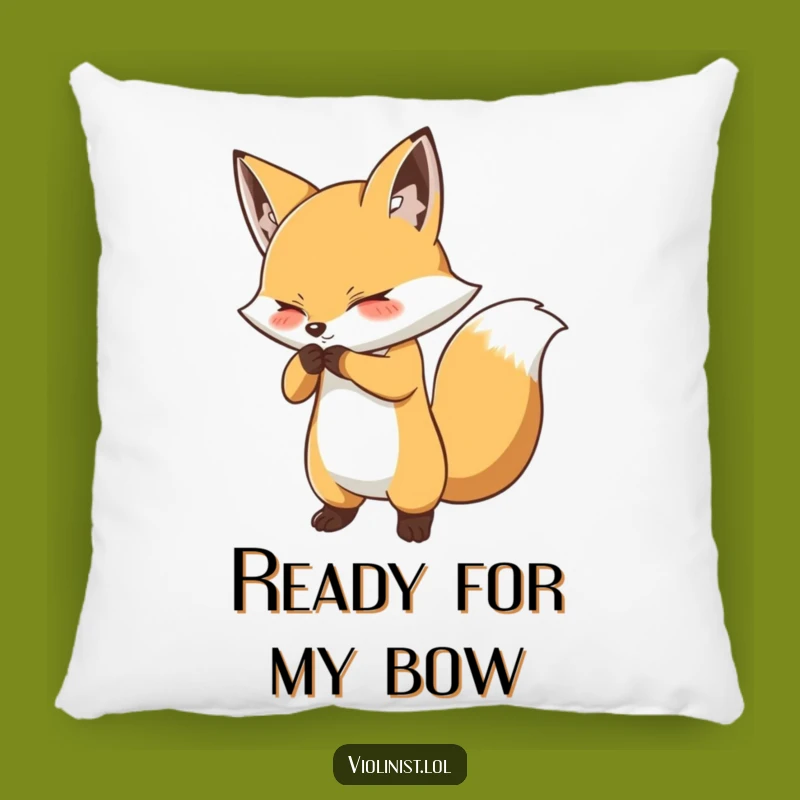 Funny Fox Bow Pillow: Cuddle Up with This Hilarious Theatrical Cushion