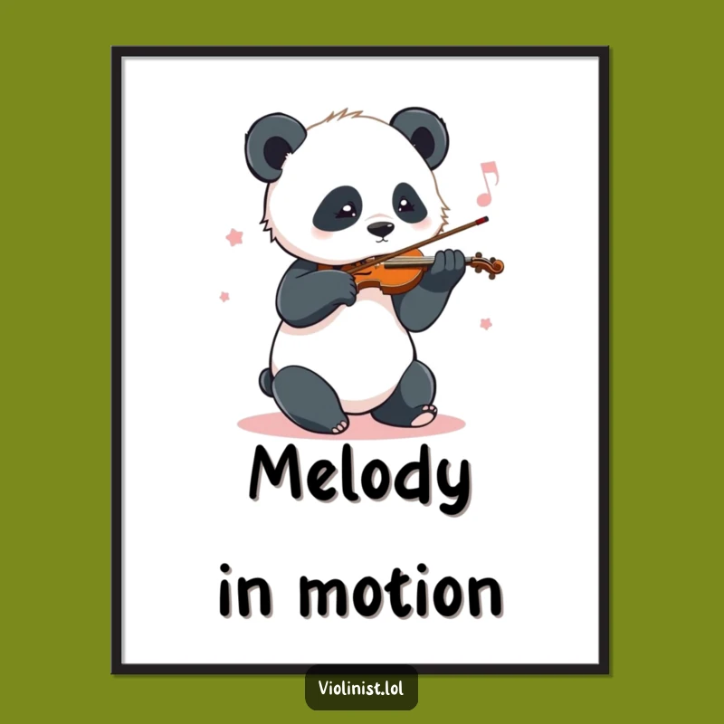 Funny Panda Digital Art: Add Musical Joy to Your Walls Instantly