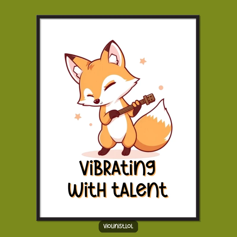 Funny Fox Rhythm Digital Art: Instant Beat for Your Walls
