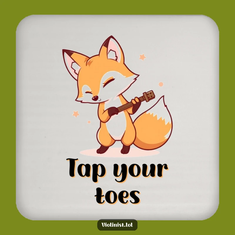 Funny Fox Rhythm Coaster: Protect Surfaces with a Beat