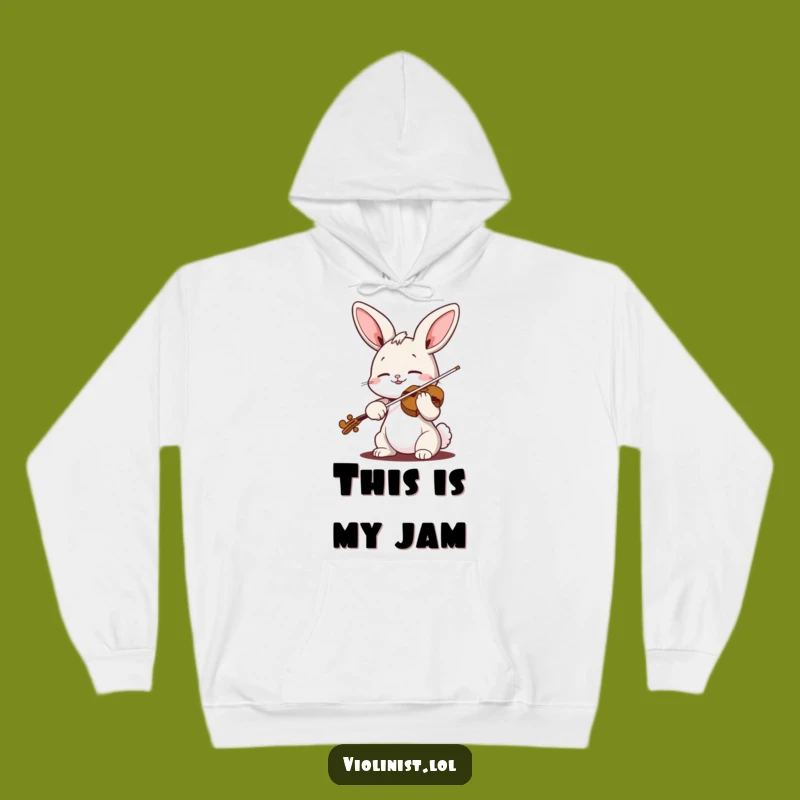 Funny Bunny Violin Hoodie: Cozy Up with This Hilarious Musical Companion