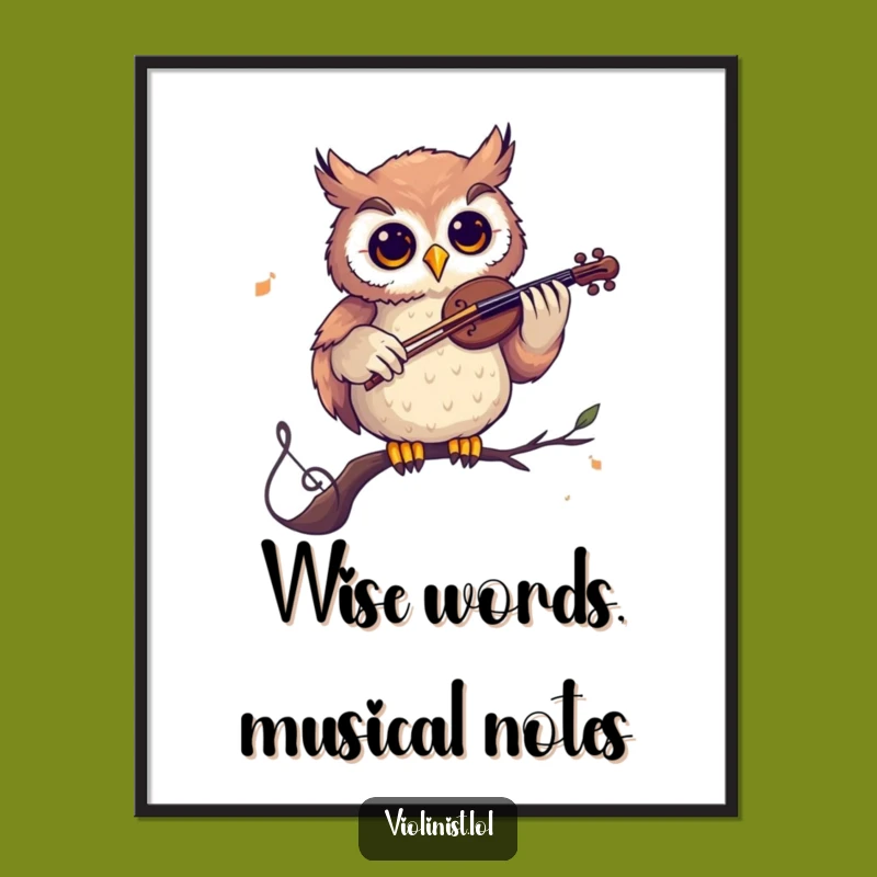Free Printable Owl Wall Art: Funny Downloadable Decor for Musical Spaces