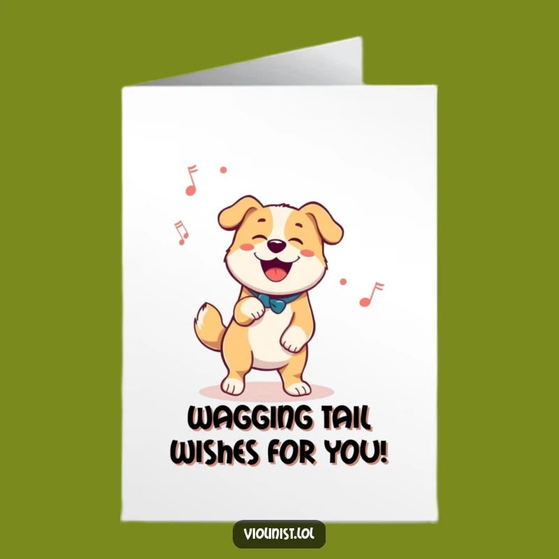 Free Printable Dog Birthday Card - Dancing Pooch Funny Downloadable Gift