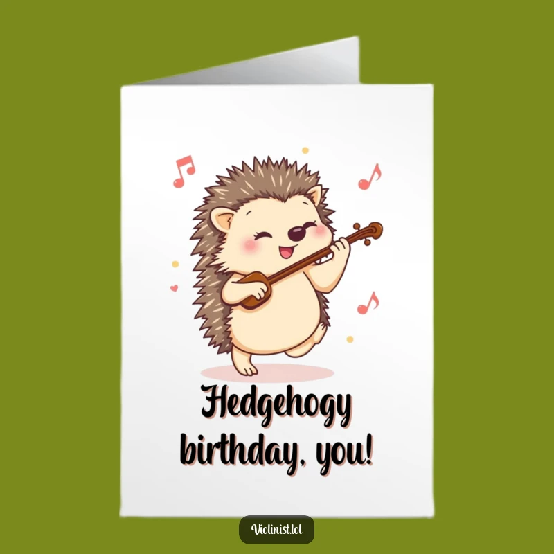Free Printable Hedgehog Birthday Card: Tap Your Toes for a Joyful Birthday Celebration