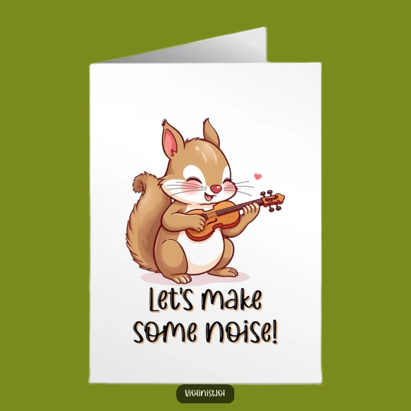 Free Printable Squirrel Birthday Card: Funny Downloadable Gift for Music Lovers