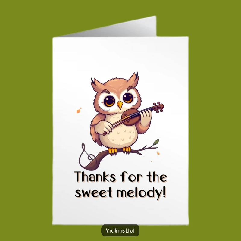 Free Printable Owl Thank You Card: Funny Downloadable Gift for Harmonious Thanks