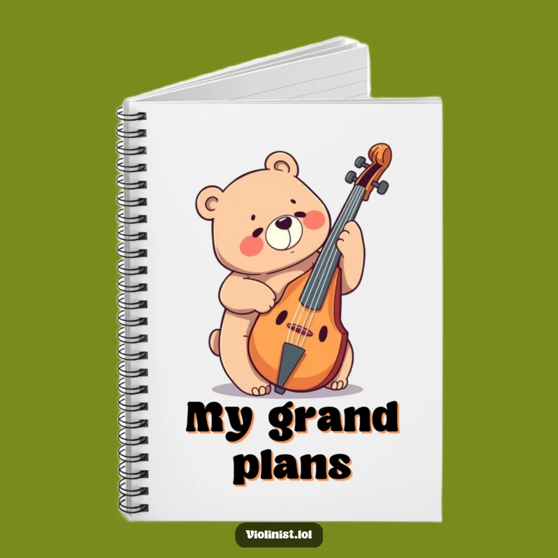 Funny Bear Cello Notebook: Jot Down Your Musical Masterpieces!