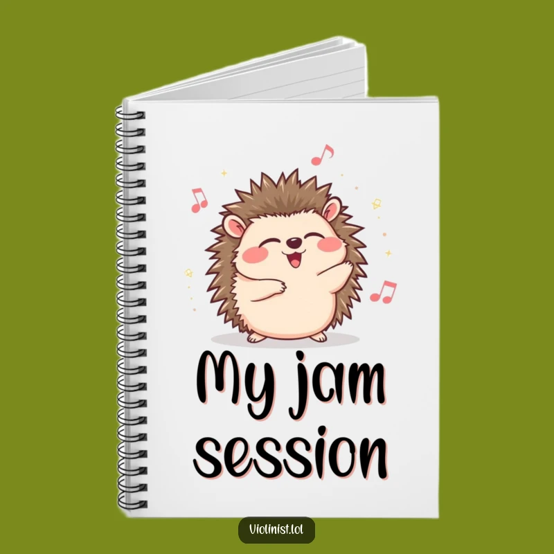 Funny Hedgehog Music Journal: Giggle and Write Your Tunes