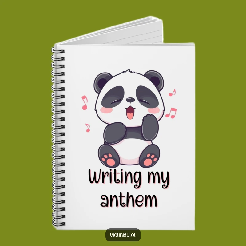 Funny Panda Melody Notebook: Compose Your Thoughts Beautifully