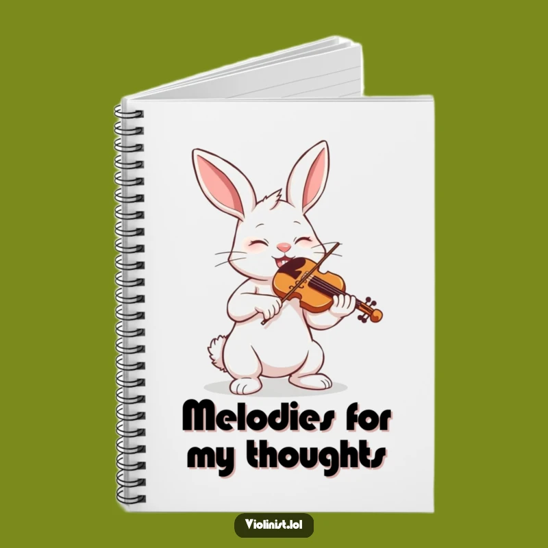 Funny Bunny Violin Notebook: Jot Down Your Ideas with This Musician's Funny Gift
