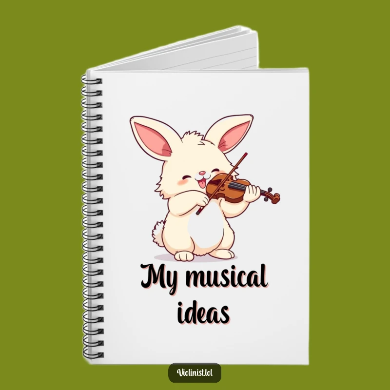 Funny Bunny Violinist Notebook - Jot Down Your Musical Ideas!