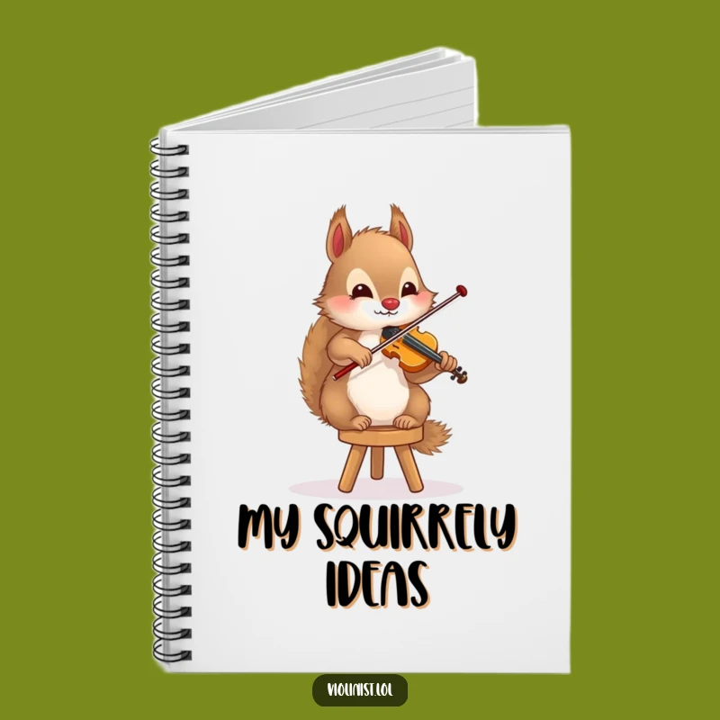 Funny Squirrel Violinist Notebook A Balanced Player's Journal, Perfect Funny Gift