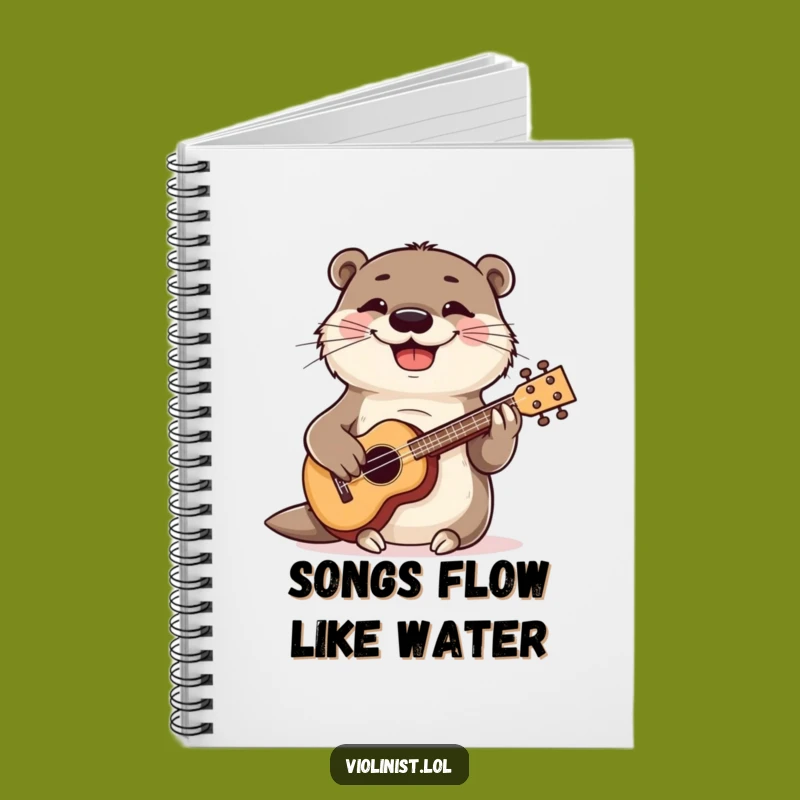 Funny Playful Otter Ukulele Notebook: Compose Your Thoughts with Musical Charm