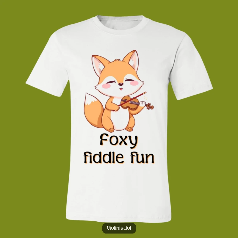 Funny Fox Violin T-Shirt: Wear Your Musical Joy, a Hilarious Gift Idea