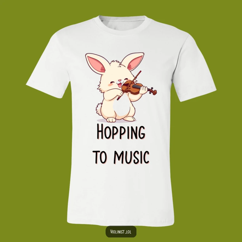 Funny Bunny Virtuoso T-Shirt - Hilarious Music Lover Tee!