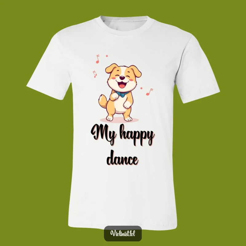 Funny Dog Dancing T-Shirt - Happy Groovy Pup Tee