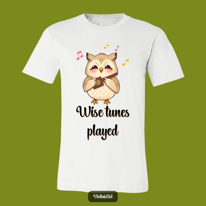 Funny Owl Music T-Shirt: Peaceful Performer Shirt, Hilarious Gift